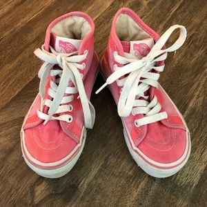 Girls pink Vans shoes size 11